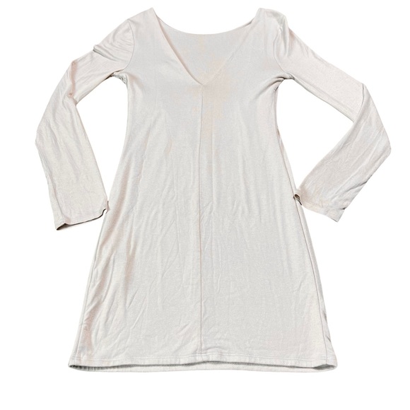 NWT Forever 21 Nude Deep Back Mini Dress - Picture 2 of 6